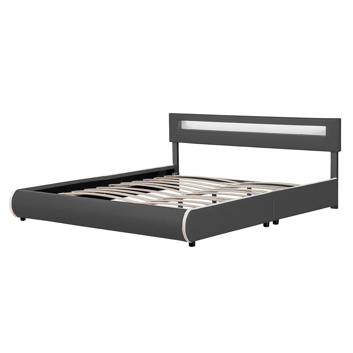 2025 Cama tapizada Sevilla 140x200 cm en blanco