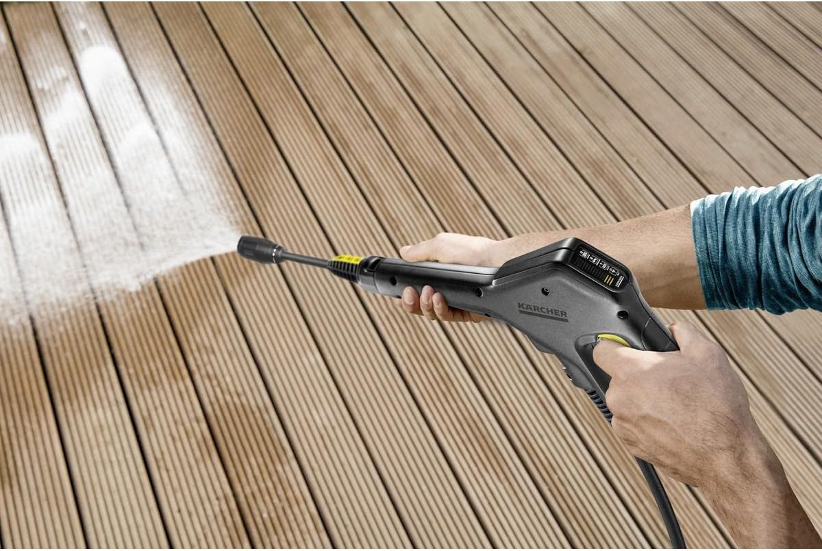 Kärcher K 3 Power Control pressure washer, pressure: 120 bar, flow rate: 380 l/h, yield: 25 m²/h, water filter, weight: 4.4 kg, high-pressure gun and hose, lance, turbo nozzle