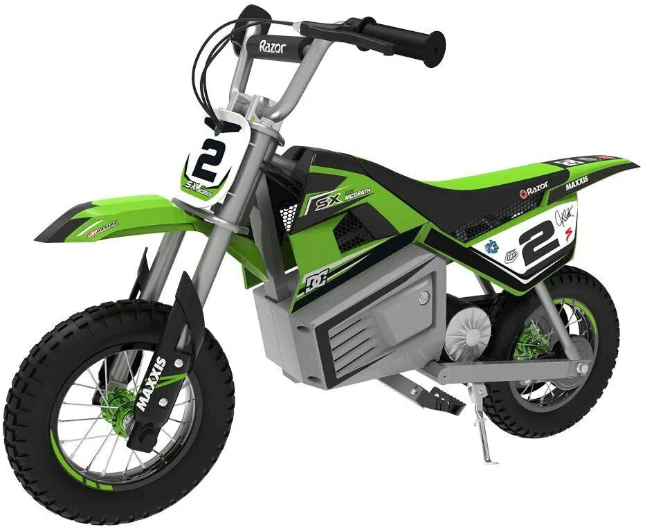 2025 Moto Eléctrica Todoterreno para Niños Razor Dirt Rocket SX350 – Verde (Desde 13 años)
