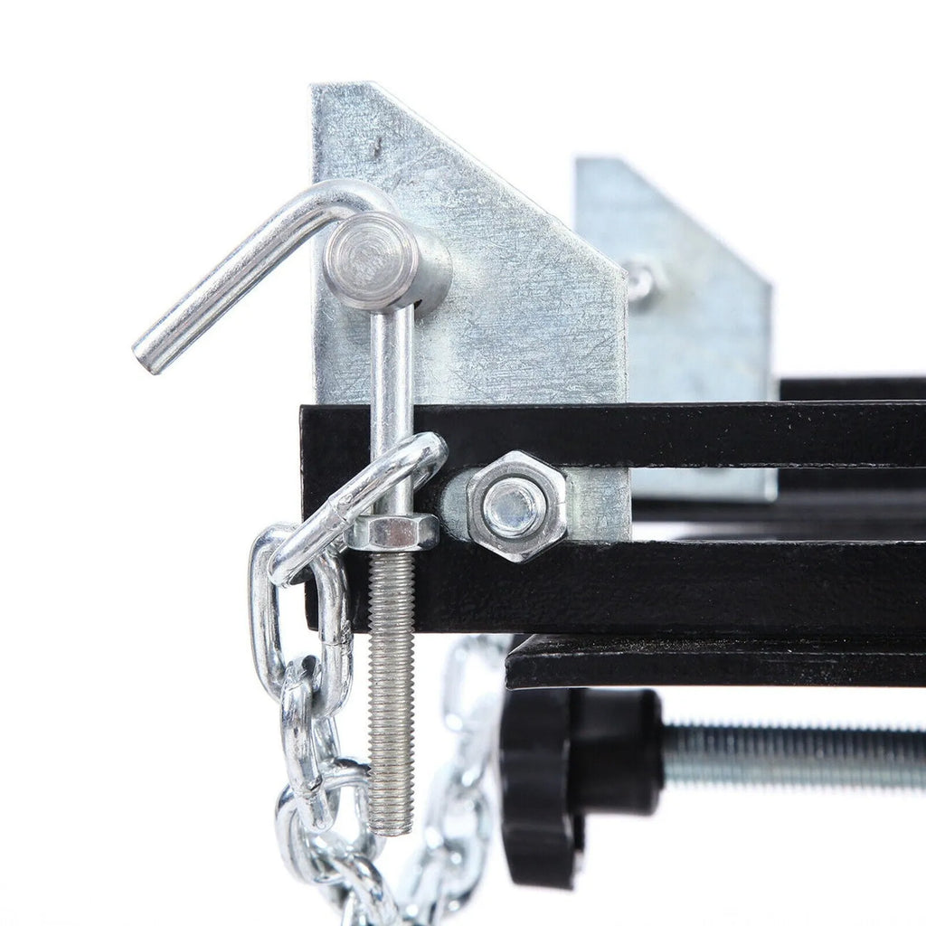 Gato hidráulico vertical para transmisión de vehículos, capacidad de 0,75 toneladas (1660 lb), altura de elevación de 84 a 178 cm, ruedas giratorias de 360° y pedal, color azul
