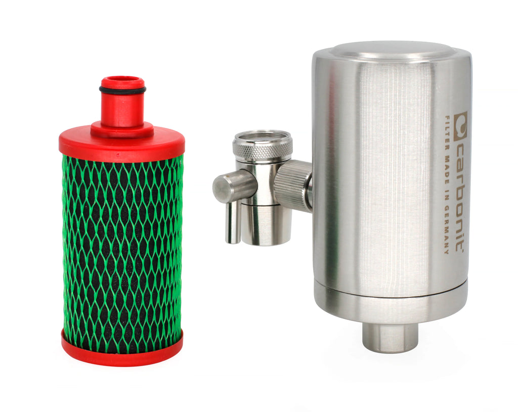2025 Carbonit GO travel inox – Filtro de agua portátil de acero inoxidable para viajes