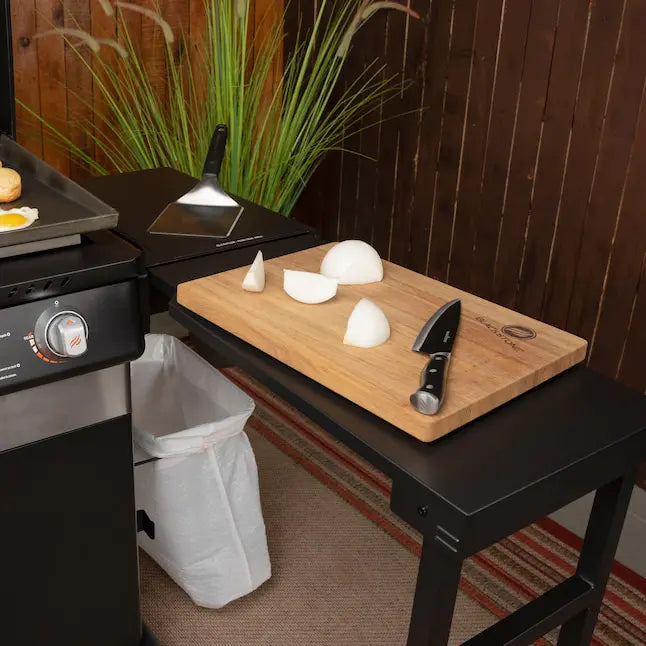 Mesa de Cocina Blackstone de 36" con Parrilla Plana, Parrilla de Gas Propano con 4 Quemadores y Mesa Lateral