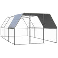 2025 Jaula para gallinas de acero 3 x 6 x 2 m – Recinto exterior seguro para aves de corral y pequeños animales
