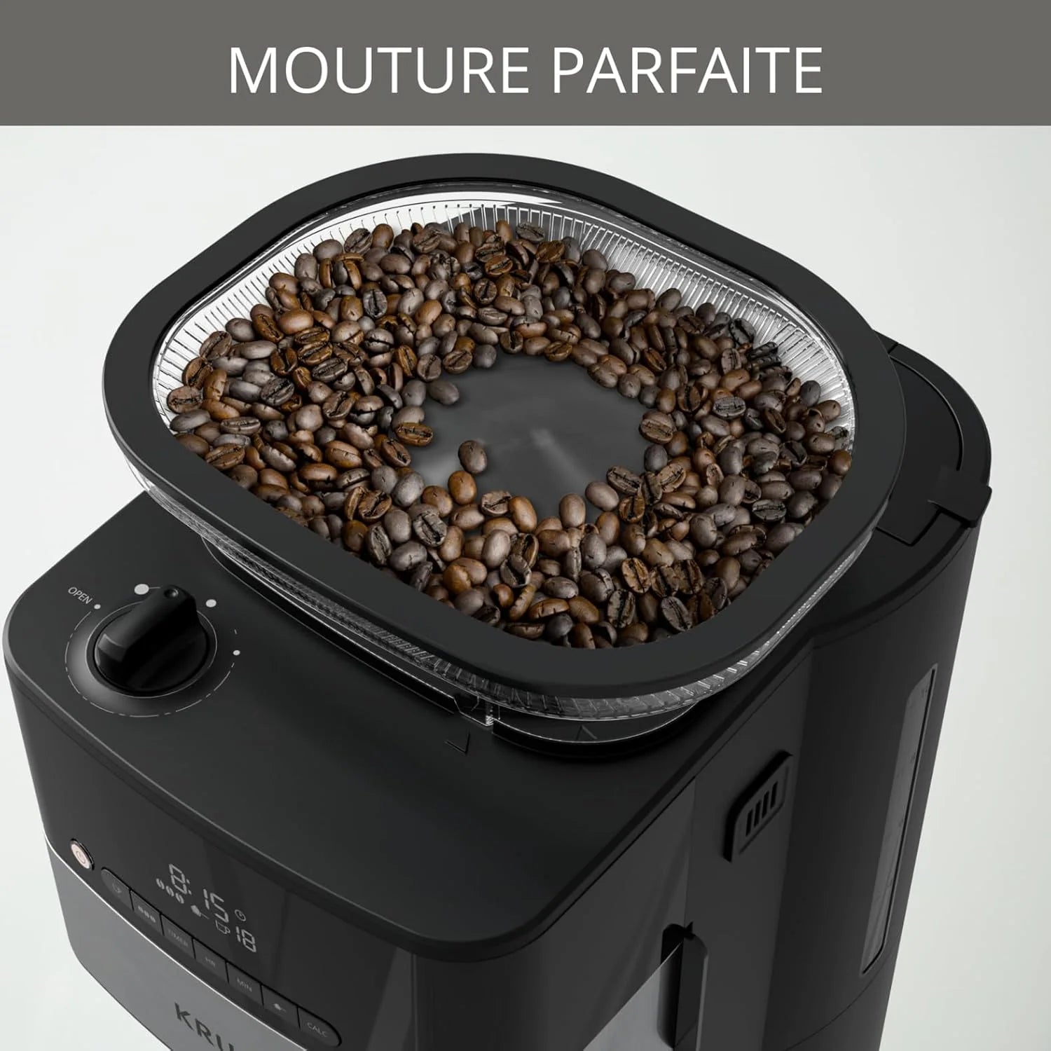 2025 Krups Grind and Brew KM8328 Cafetera de Filtro con Molinillo, 1.25 L, 10–15 Tazas