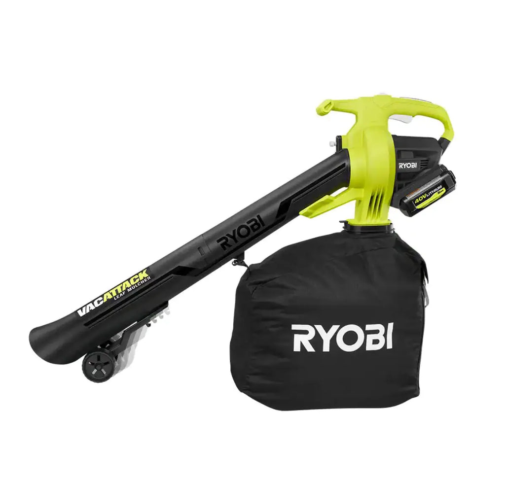 2025 RYOBI RY40451-2B Aspirador/Soplador inalámbrico Vac Attack 40V con (2) baterías 5,0 Ah y (1) cargador