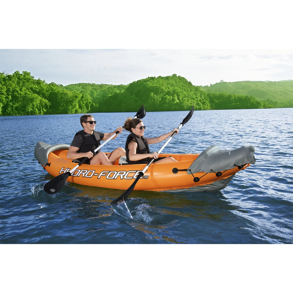 Kayak inflable Bestway Hydro Force Lite Rapid X2: kit para deportes acuáticos al aire libre