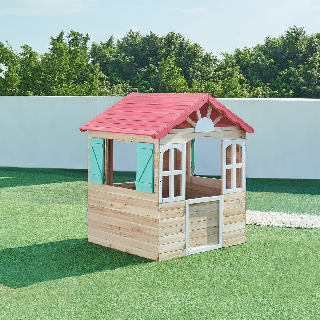 Casita Infantil Lulä Madera De Abeto 130x115x101 Cm [casa.pro]