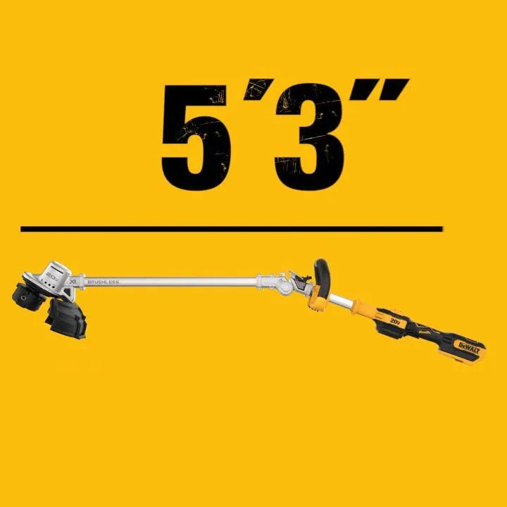 2025 DEWALT DCST922P1 Cortadora de césped inalámbrica 20V MAX sin escobillas con batería de 5Ah y cargador