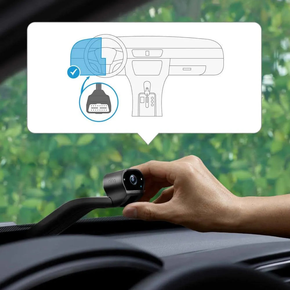 2025 Cámara de seguridad para automóvil – Cámara HD doble cara gran angular para vehículo