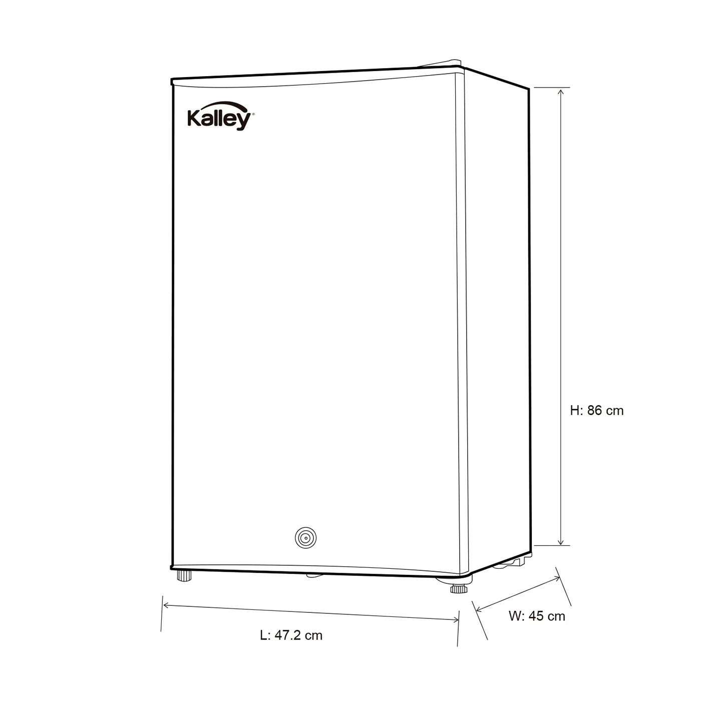 2025 Mini Bar Gris 47,2x86 cm de 93 Litros con Congelador