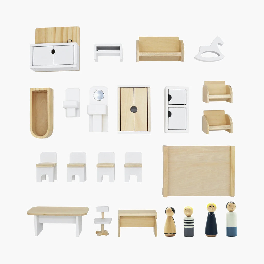 2025 Casita de Muñecas Infantil de Madera Agustina Multicolor