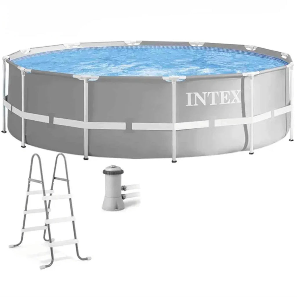 2025 Piscina Intex Prism Frame 12 pies x 39" (Filtro y Escalera Incluidos)