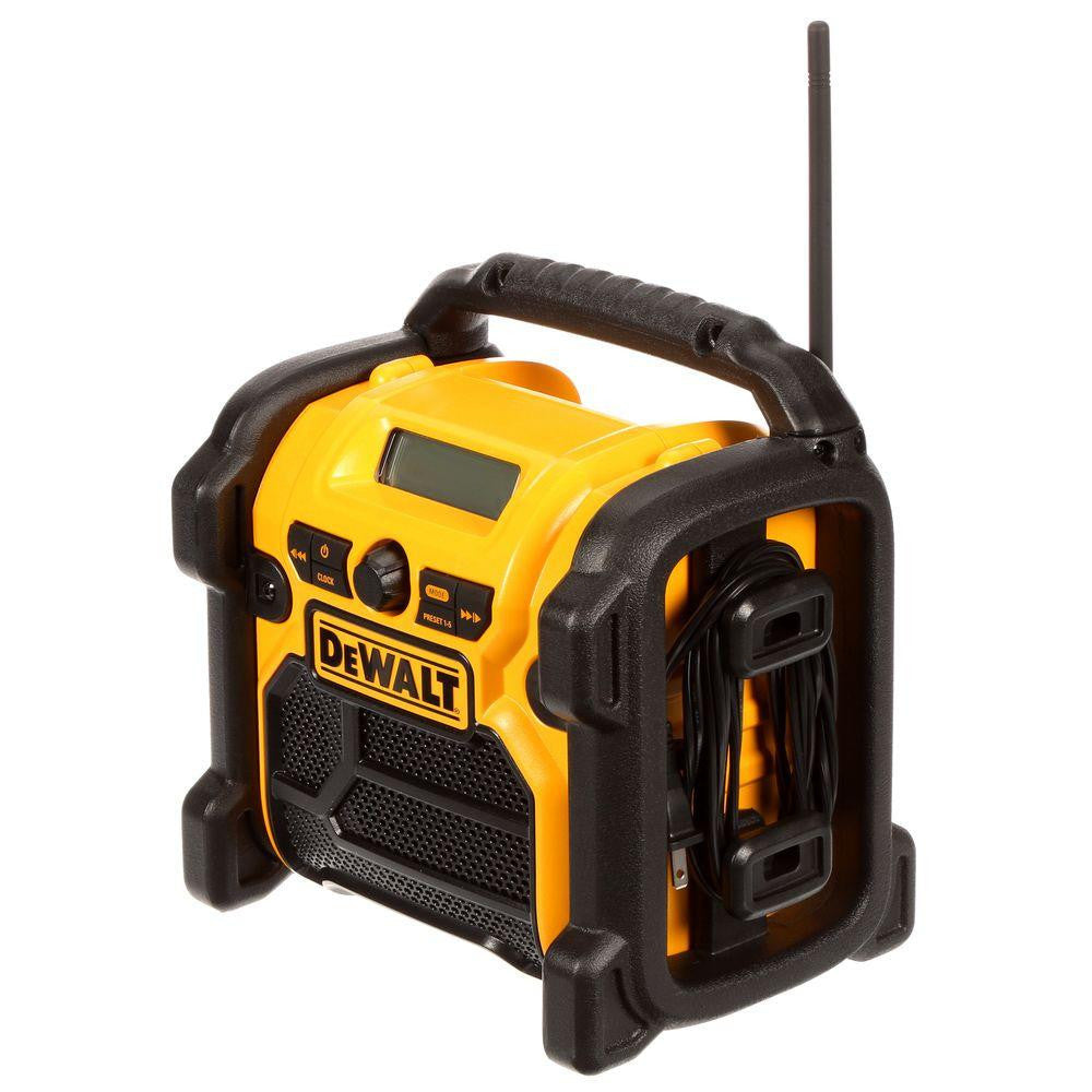 2025 Radio de obra compacta DEWALT 20-Volt MAX con cable / inalámbrica