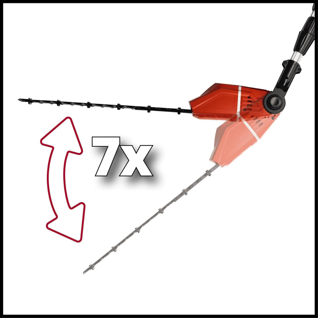 Einhell Herramienta multifunción de batería Power X Change GE-HC 18 Li T Solo - 200 W, 18 V, cortasetos y sierra eléctrica 2 en 1, espada Oregon, cargador y batería no incluidas