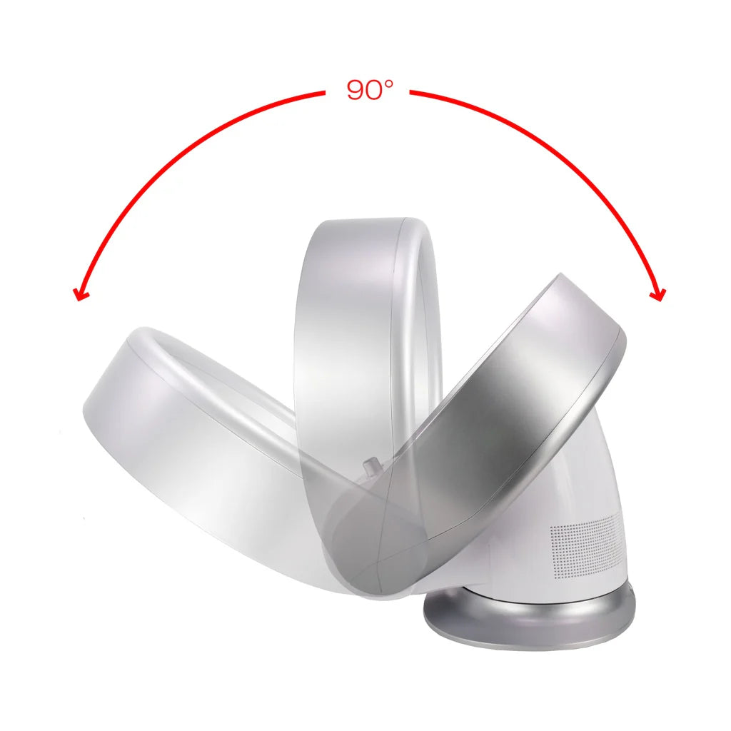 2025 Ventilador de pared y de mesa sin aspas Korona 81008, 26 W, plata y blanco