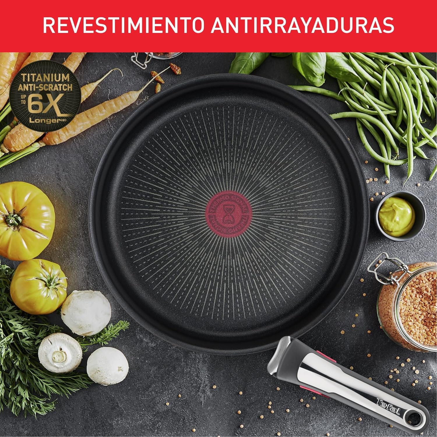 Tefal Ingenio Preference On Set of 2 Frying Pans 24/28 cm + 2 Saucepans 16/20 cm + 24 cm Pot + 26 cm Wok + 2 Removable Handles + 5 Accessories | Induction Safe, Non-Stick, PFOA Free
