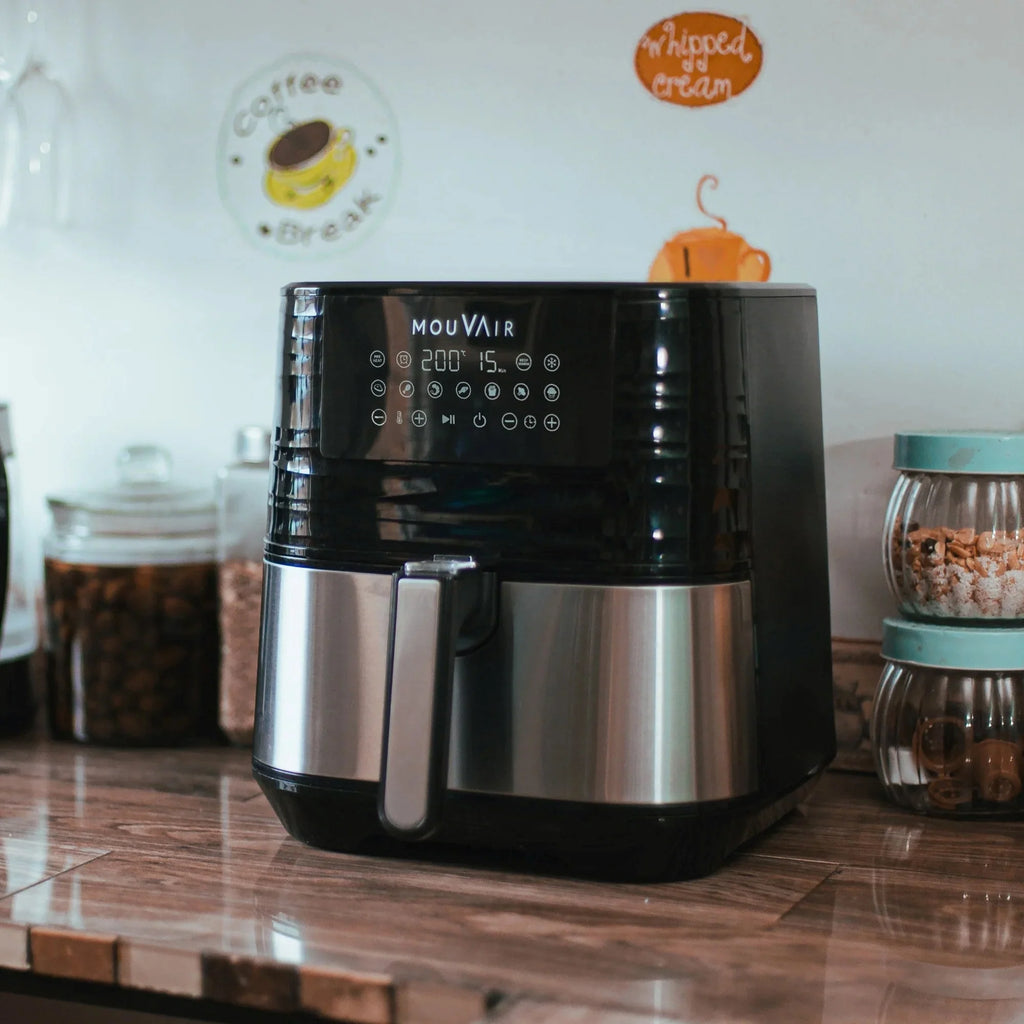 2025 Freidora De Aire Gourmet 5.5 Lts + Recetario Mouvair