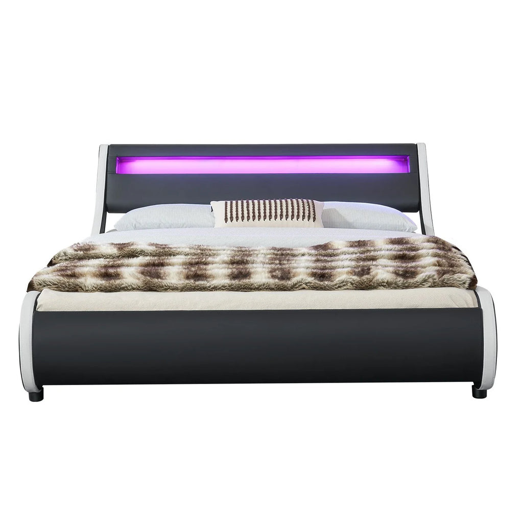 2025 Cama tapizada Valencia 140x200 cm en blanco