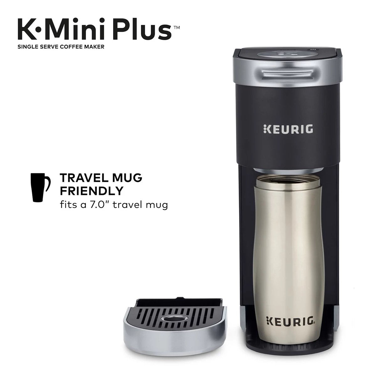2025 Cafetera Keurig K-Mini Plus de una sola taza con cápsulas K-Cup