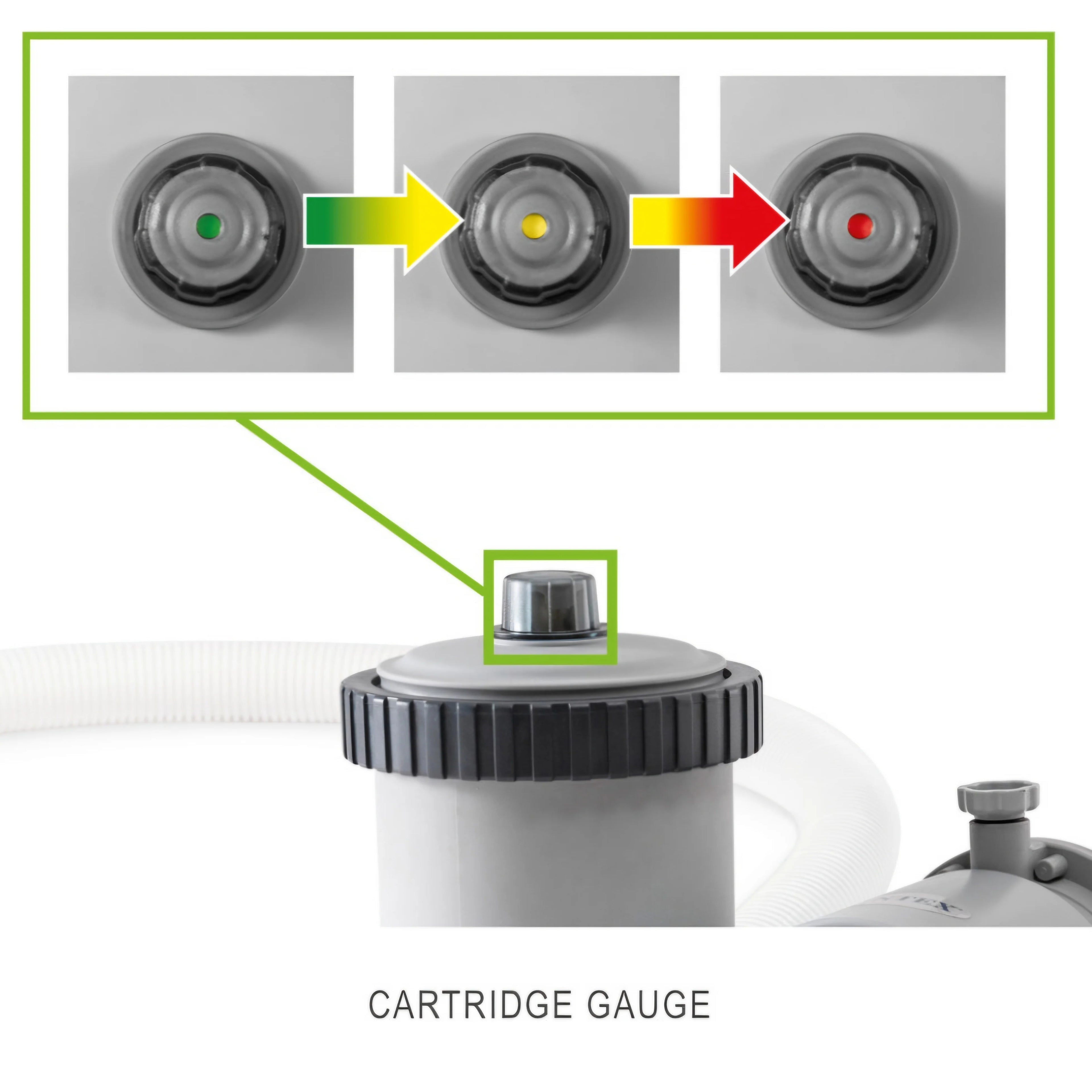 Bomba de filtro de cartucho Intex Krystal Clear™ de 1500 gph