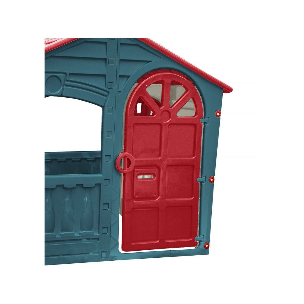 Casita Para Niños De Plastico "fun" - 1,40 X 1,11 X 1,15 M - Azul