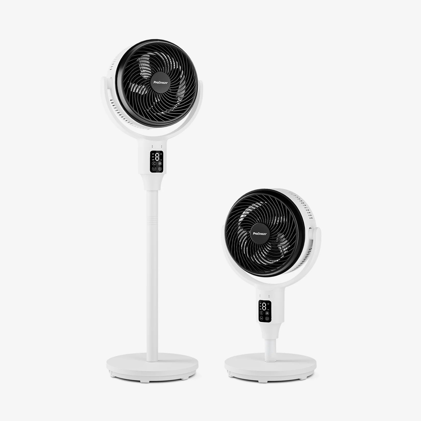 2025 Ventilador de pie híbrido AirFlo™ 43" - Circulador de aire ultrasilencioso - Blanco