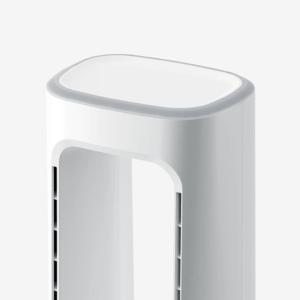 Ventilador torre sin aspas premium OmniAir 41" con purificador de aire - Blanco