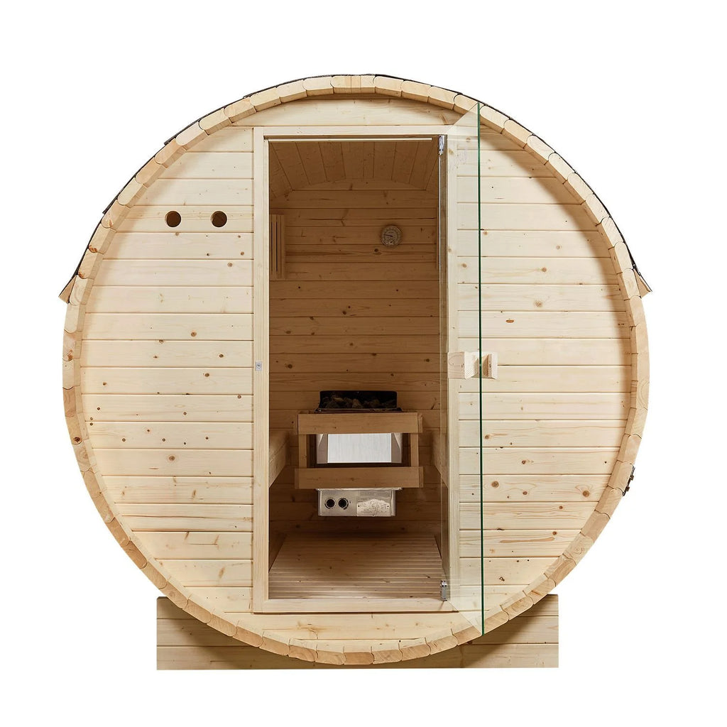 2025 Sauna barril Spitzbergen con estufa de sauna