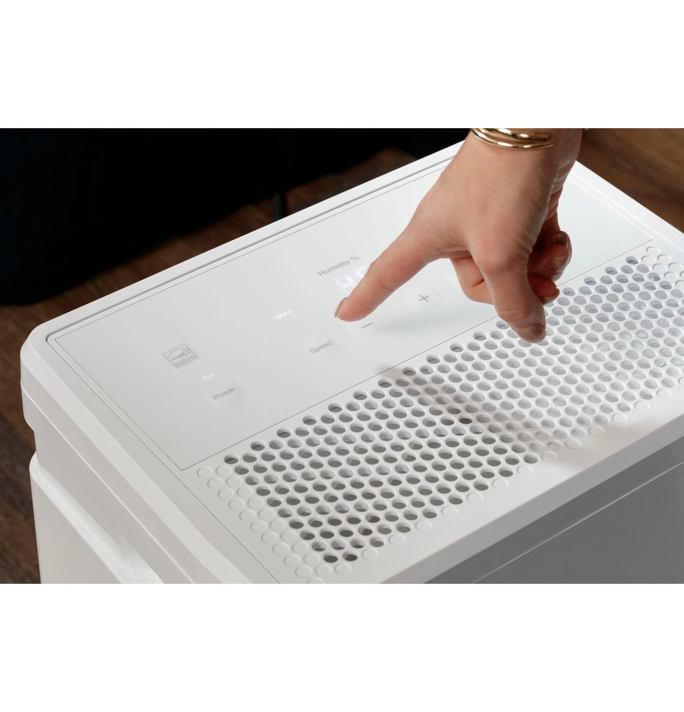 2025 GE Appliances ADHR35LB – Deshumidificador Portátil de 35 Pintas Certificado Energy Star® con Smart Dry