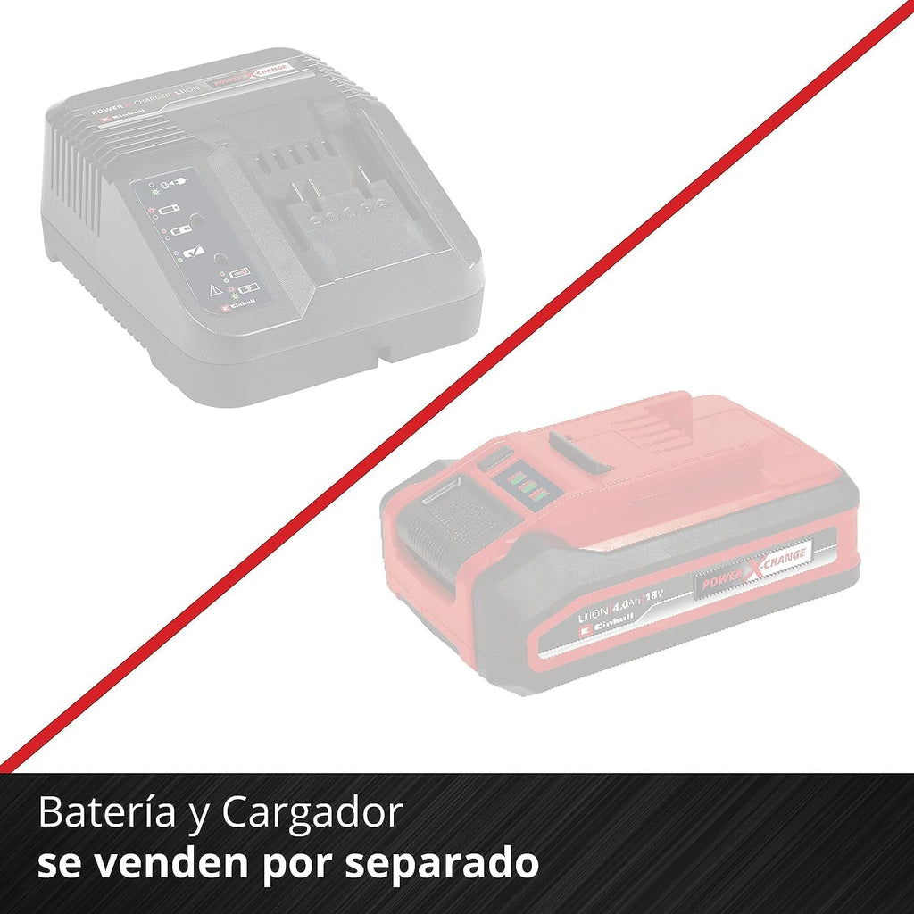 Einhell Herramienta multifunción de batería Power X Change GE-HC 18 Li T Solo - 200 W, 18 V, cortasetos y sierra eléctrica 2 en 1, espada Oregon, cargador y batería no incluidas