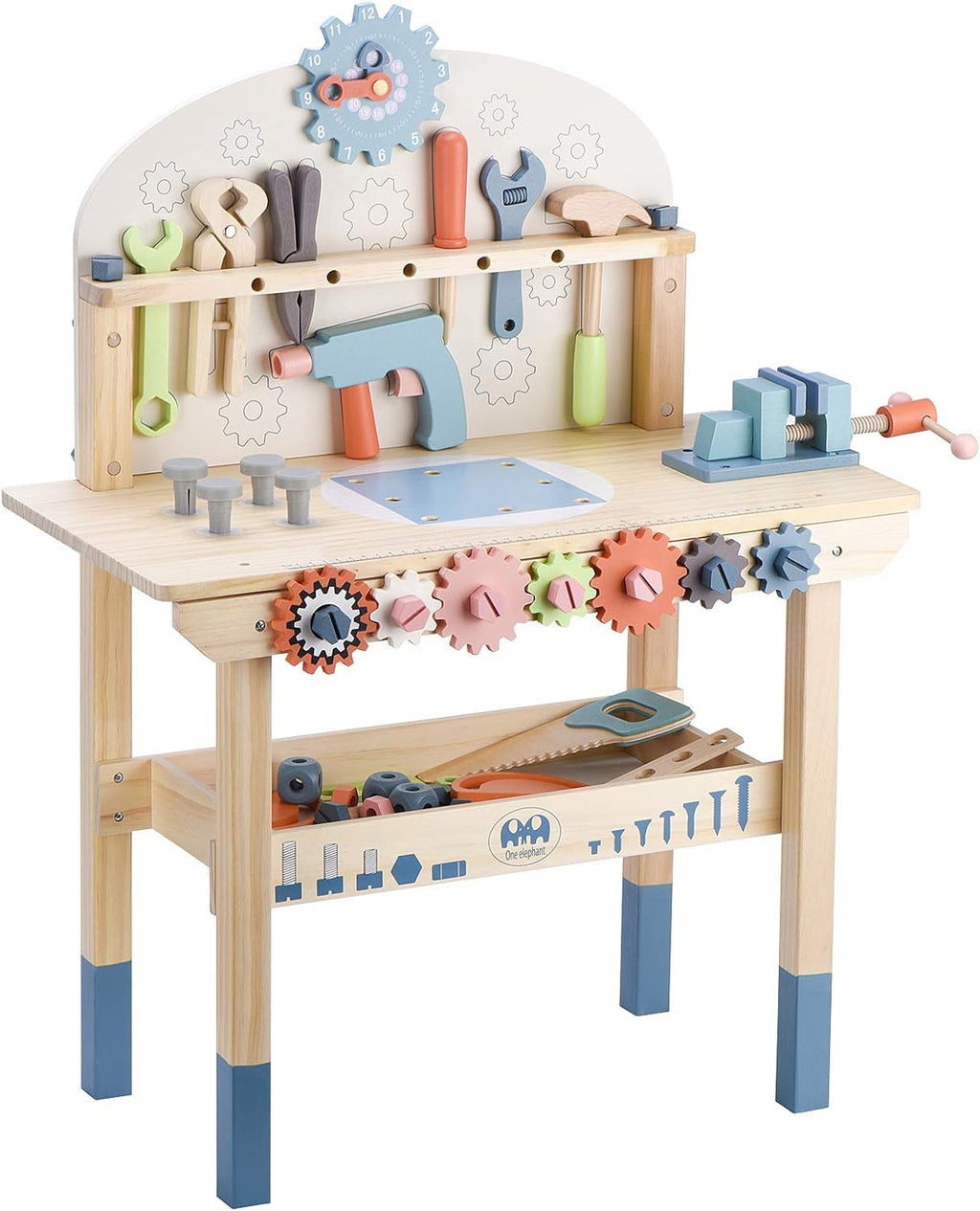 2025 Banco de Trabajo para Niños con Juego de Herramientas, Construcción en Madera