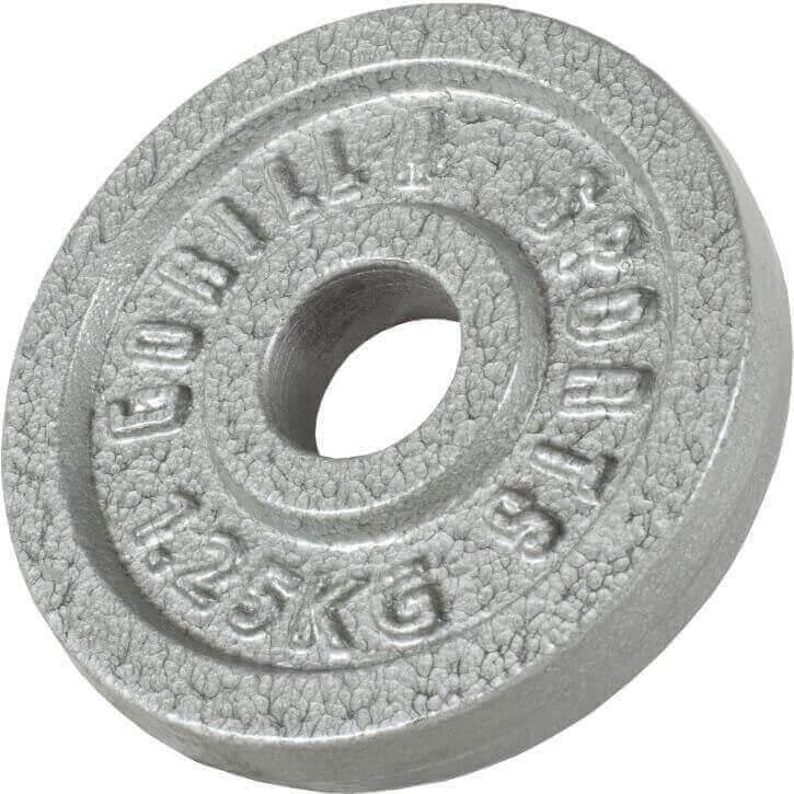 2025 Set de mancuernas de fundición 30 kg plateado