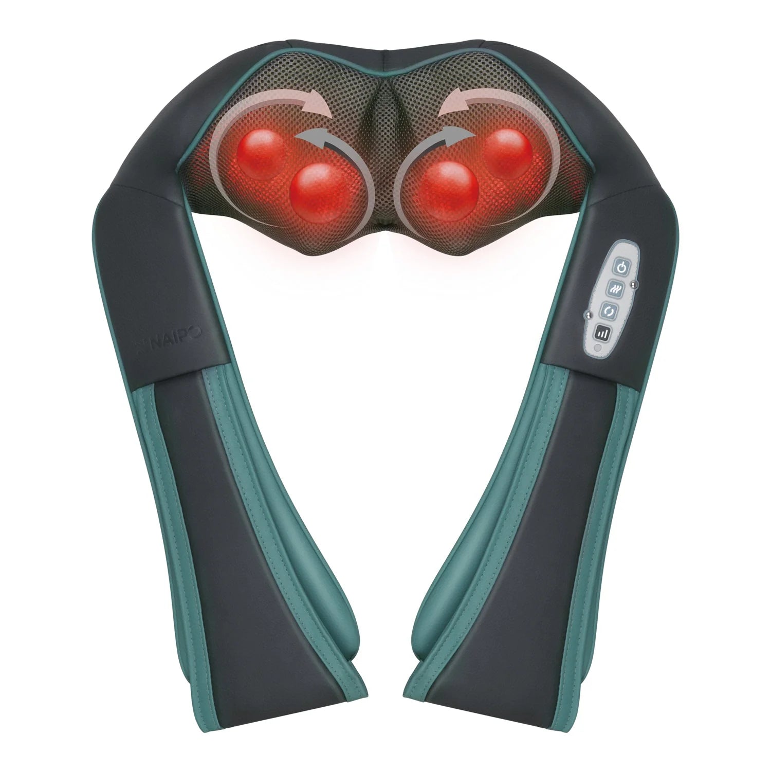 2025 Naipo MGS-N12CS – Masajeador Inalámbrico Shiatsu para Cuello y Hombros