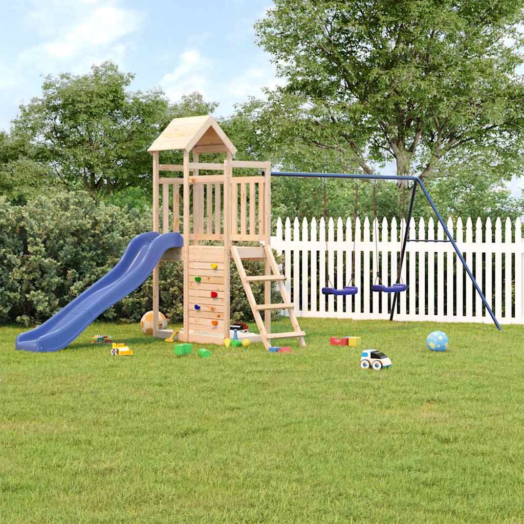 Parque Infantil De Exterior Madera Maciza De Pino Vidaxl