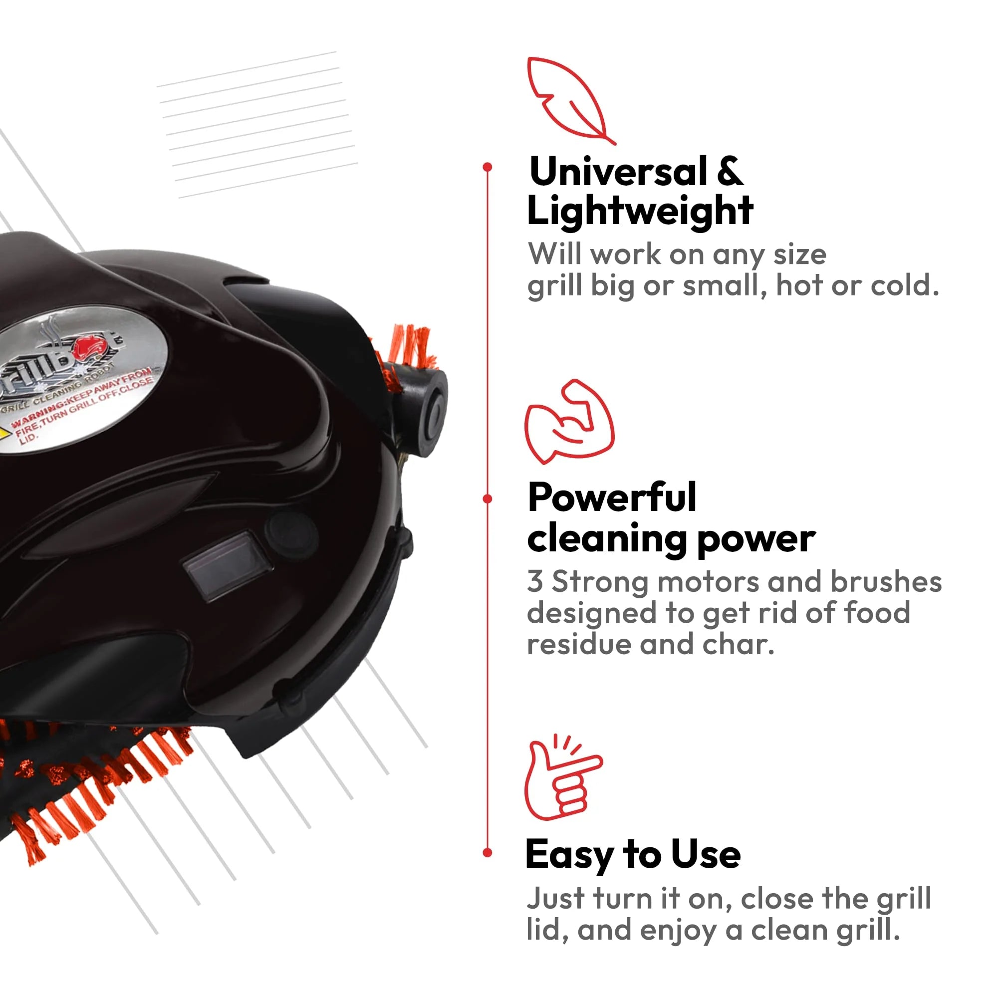 2025 Grillbot Robot Automático para Limpieza de Parrillas