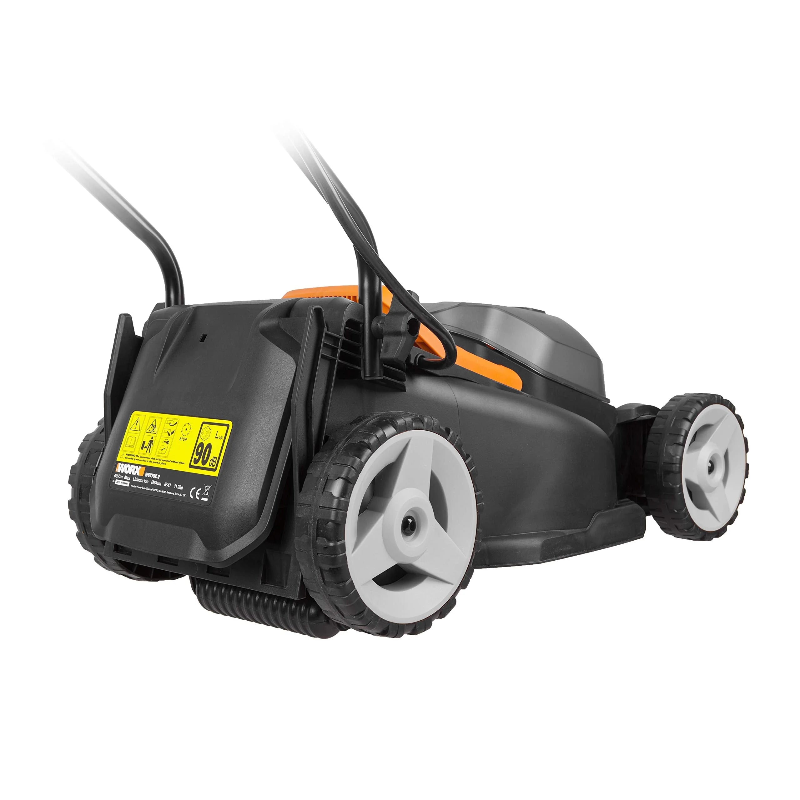 2025 Cortacésped inalámbrico Worx Nitro 34 cm, cortacésped eléctrico, modelo WG779E, 40 V PowerShare PRO con 2 baterías de 2,5 Ah (baterías y cargador incluidos)
