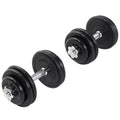 2025 Set de mancuernas con recubrimiento de caucho 30 kg