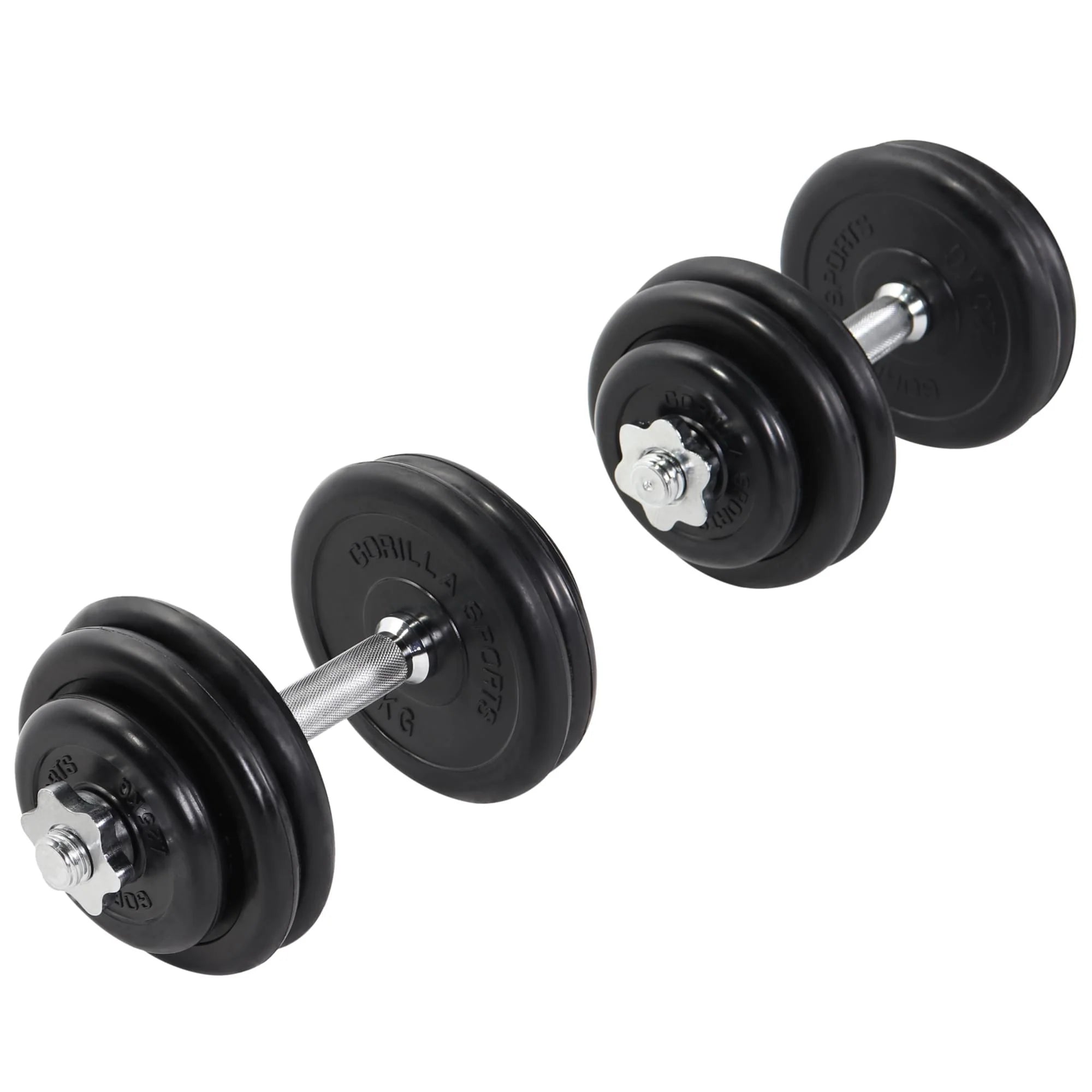 2025 Set de mancuernas con recubrimiento de caucho 30 kg