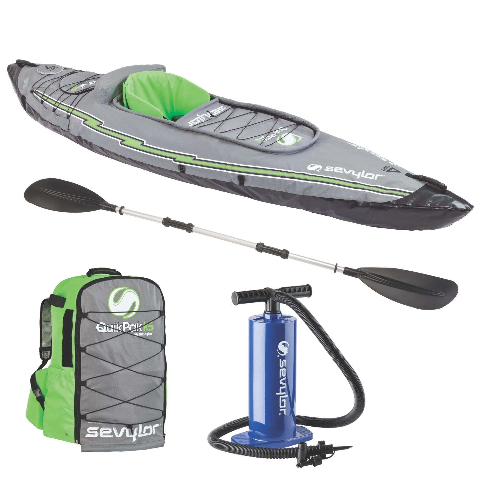 2025 Sevylor K5 Quikpak kayak inflable.