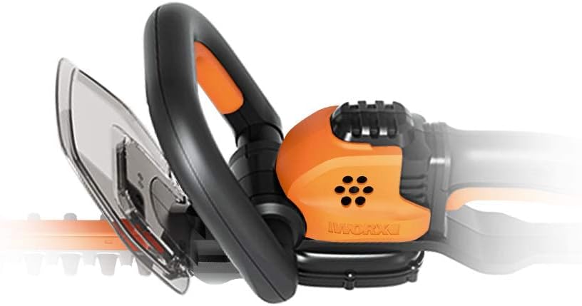 Worx 18V (20V MAX) Cortasetos Telescópica Alimentada por Batería PowerShare 2Ah WG252E, Cizalla Eléctrica, Tijeras Alimentadas por Batería con Hoja de Diamante Cortada con Láser