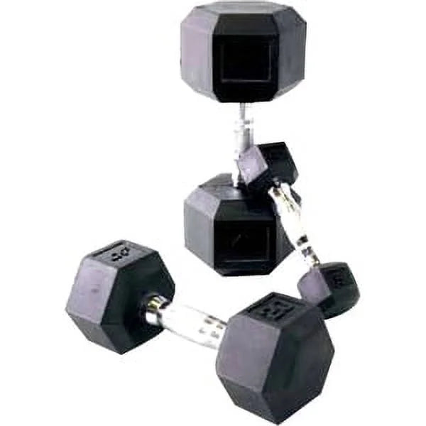 2025 (Pack de 2) Pesas hexagonales CAP Barbell de 60 lb con recubrimiento individual