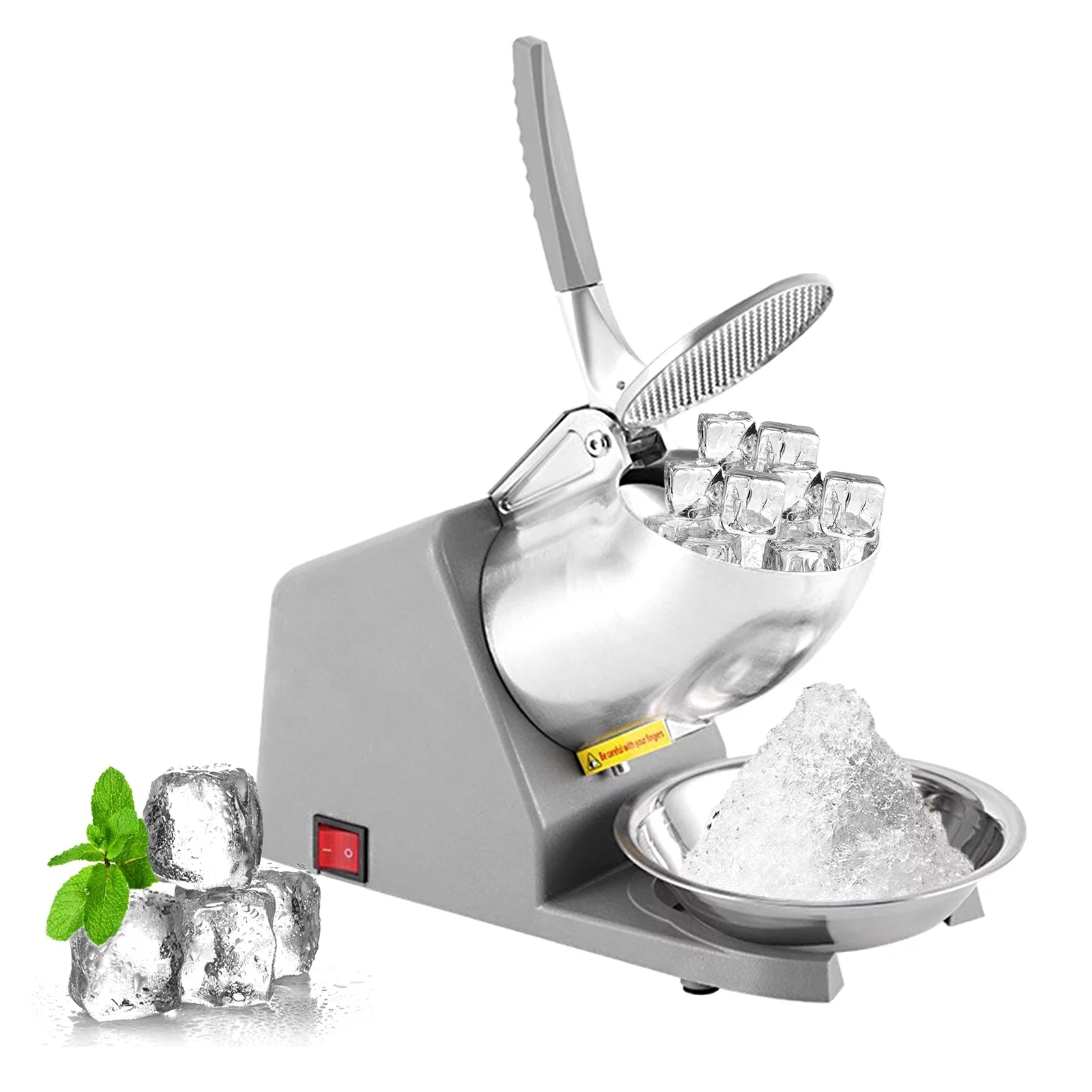 Máquina de hacer hielo con doble triturador de hielo, triturador de hielo Huiop Havou 300 W.