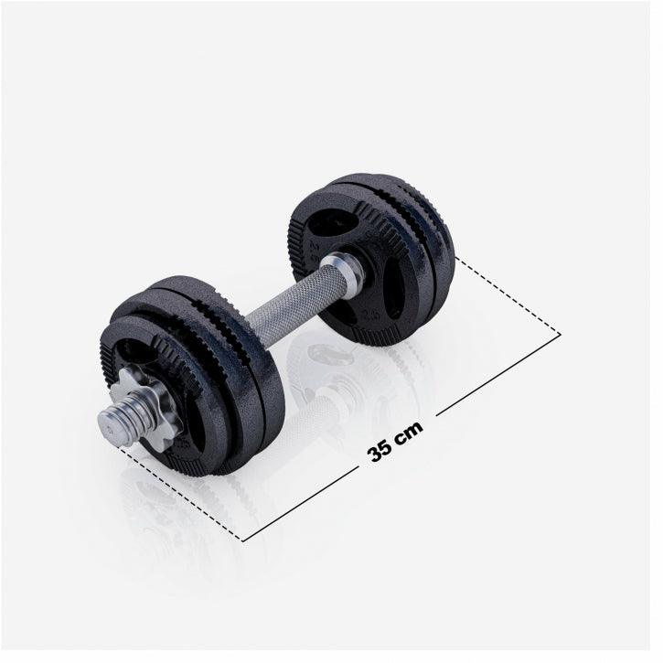 2025 Set de mancuernas cortas de fundición Gripper 30 kg negro