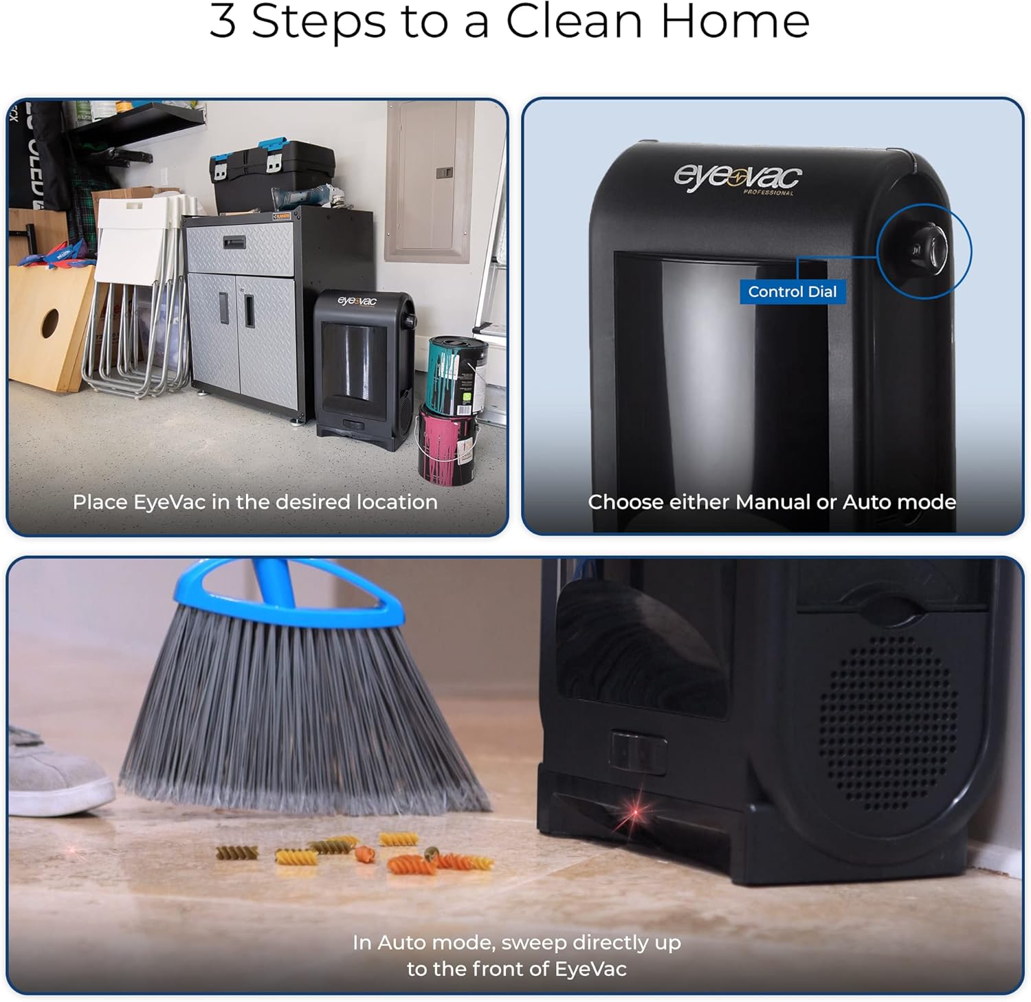 2025 EyeVac Pro – Aspiradora automática sin contacto | Ideal para salones, pelos de mascotas, cocina y uso profesional