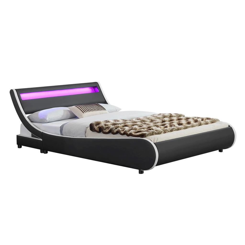 2025 Cama tapizada Valencia 140x200 cm en blanco