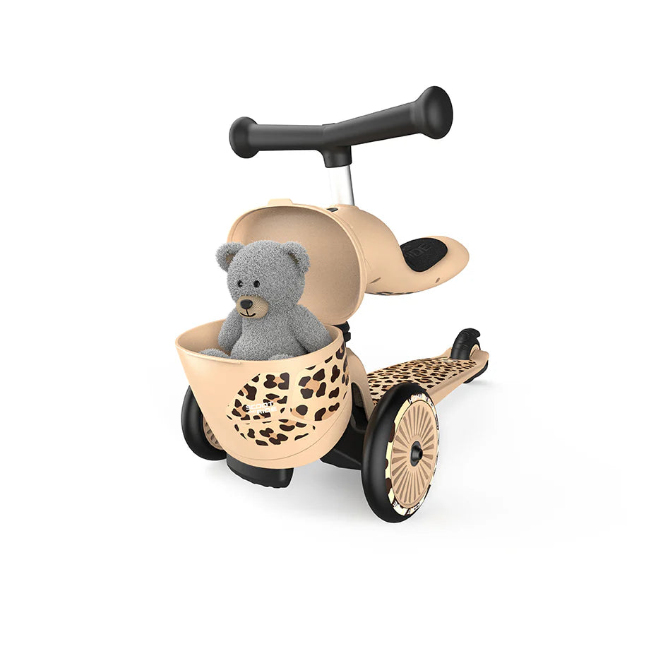 2025 Patinete Scoot & Ride Highwaykick 1 Lifestyle 2-en-1 con Asiento, para Niños de 1 a 5 Años, Diseño con Compartimento de Almacenamiento