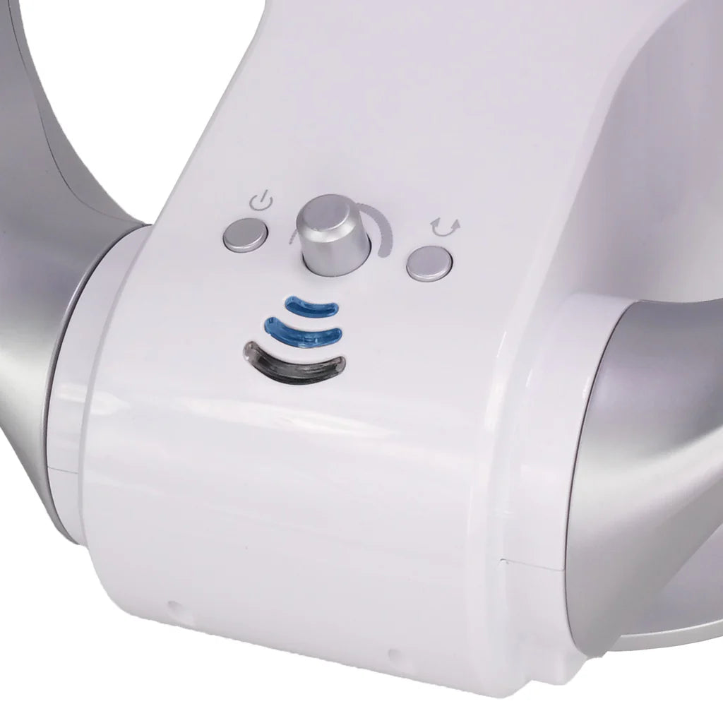 2025 Ventilador de pared y de mesa sin aspas Korona 81008, 26 W, plata y blanco