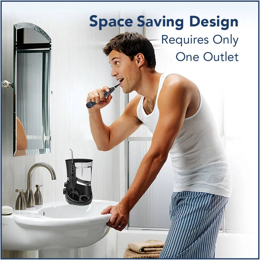 2025 Irrigador bucal Waterpik Complete Care 5.0 + cepillo de dientes sónico, negro