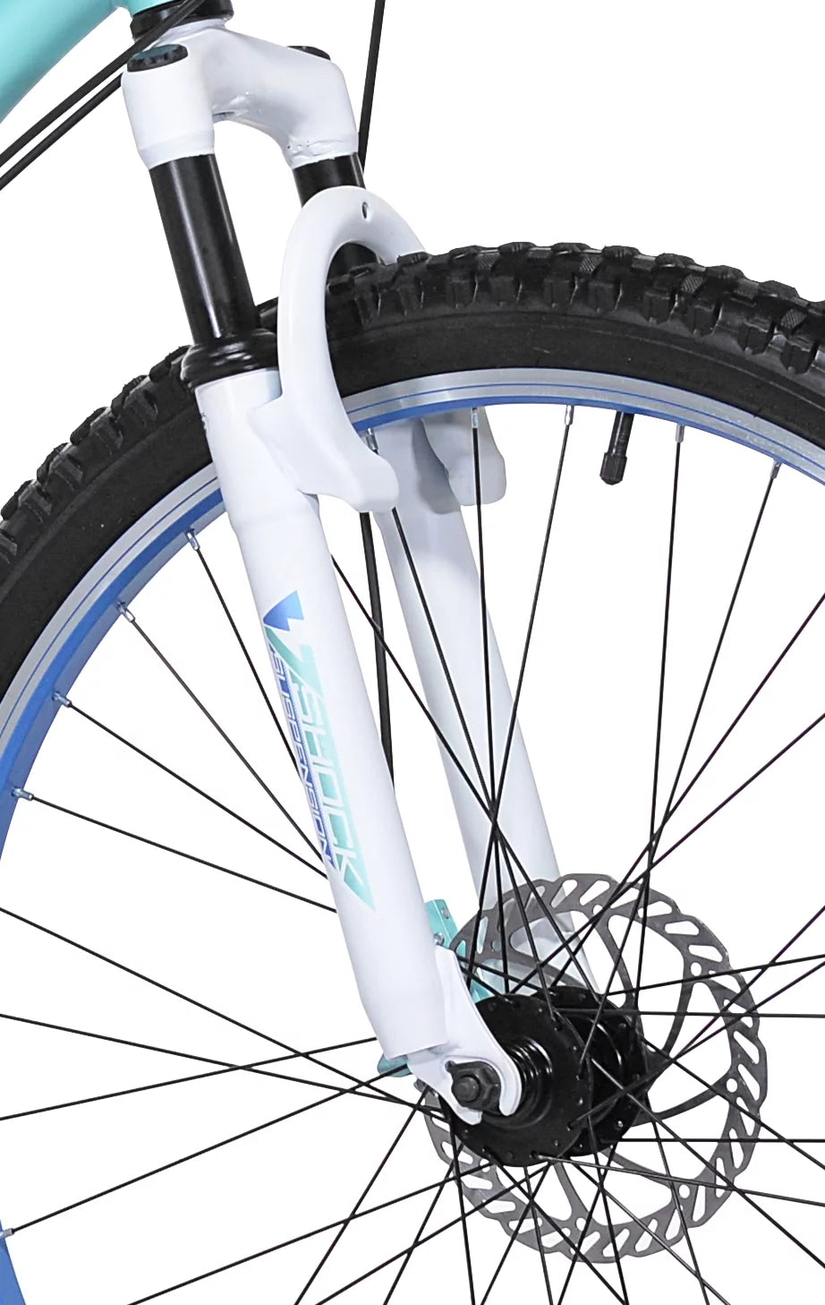 Bicicleta de montaña para mujer Genesis Whirlwind, 26 pulgadas, azul turquesa