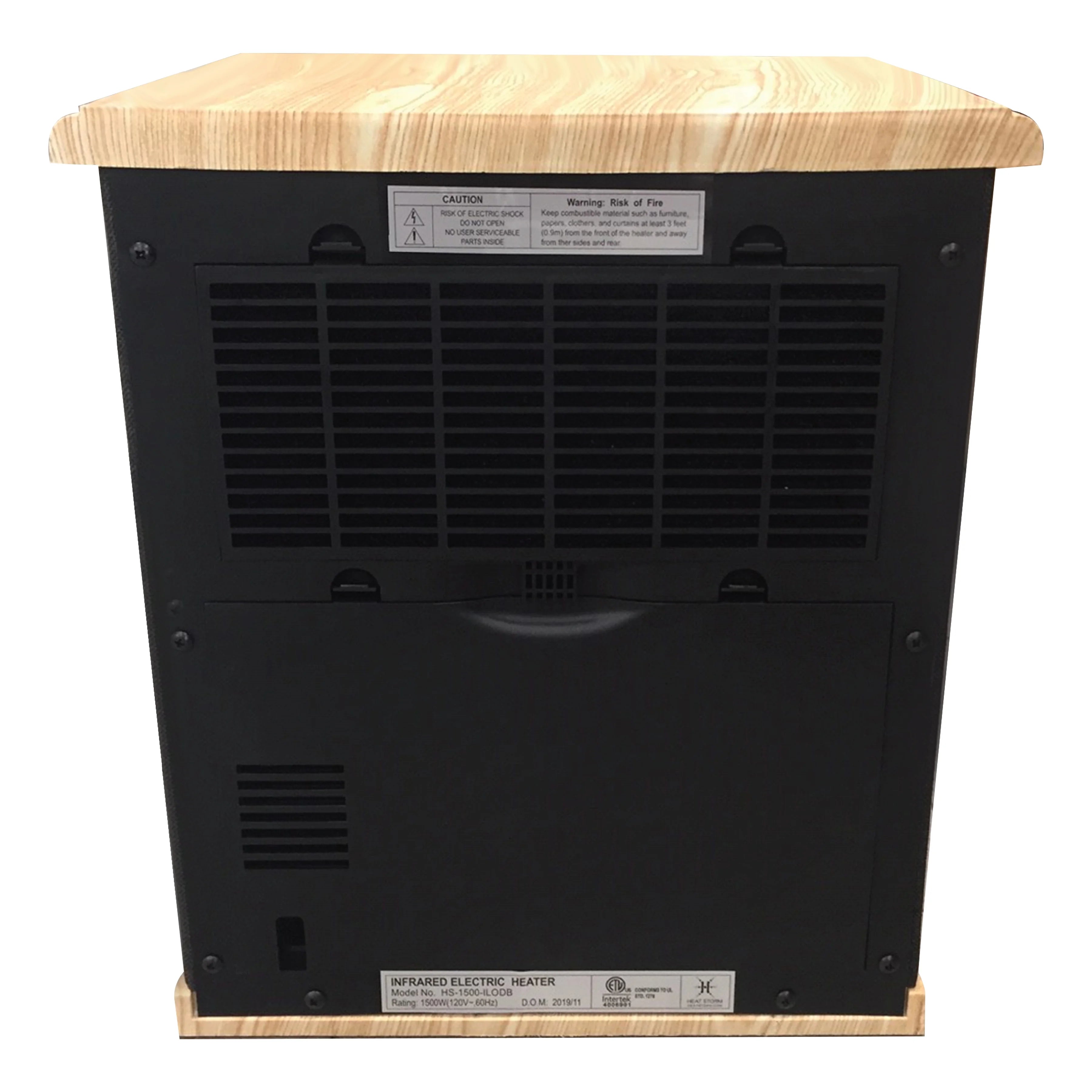 Calefacción infrarroja Heat Storm Logan Deluxe 1500 W, de uso doméstico, negra, modelo HS-1500-ILOD-B – Nuevo y sin usar.